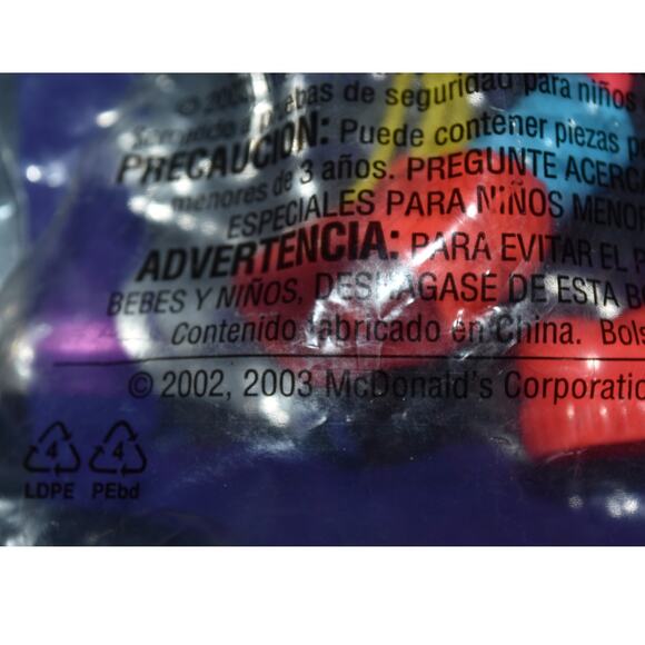 VINTAGE NEW Betty Spaghetti McDonalds Happy Meal Toy 2002-2003 - Picture 4 of 4